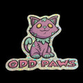Skritch the Cat Odd Paws Sticker -  Rainbow Glitter Holographic